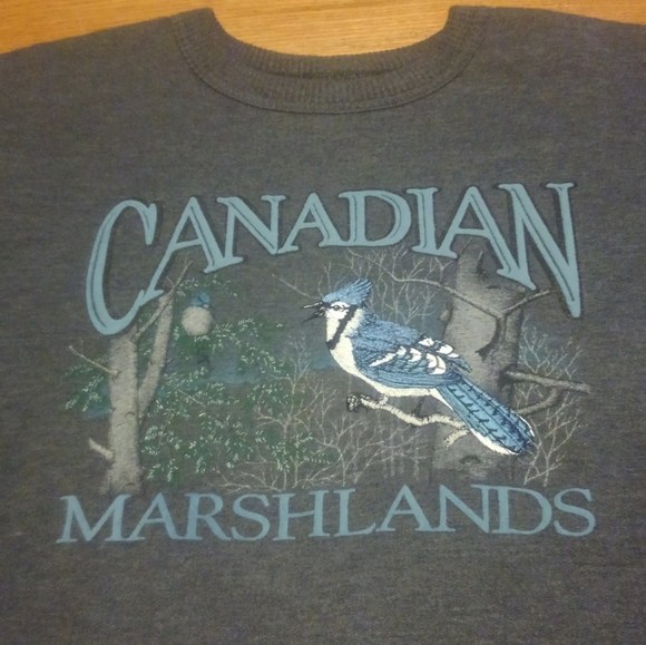 Marshlands Canada Other - 🐦 Vintage Canada Marshlands Sweater Sweatshirt Crewneck Vtg Bluejay Bird 2XL